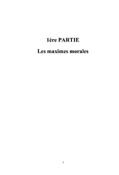 Maximes morales suivi des réflexions et de l'expression de la pensée