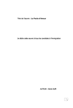 Le Pacte d'amour