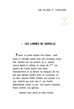 Les larmes de Danielle