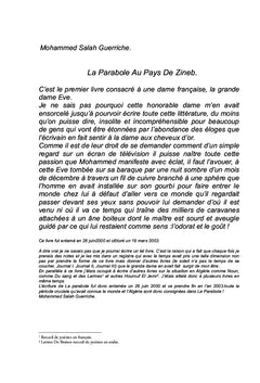 La Parabole Au Pays De Zineb