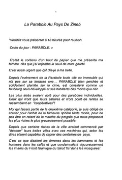 La Parabole Au Pays De Zineb