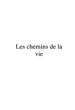 Les chemins de la vie
