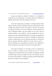 Epanouissement et bien-être au travail