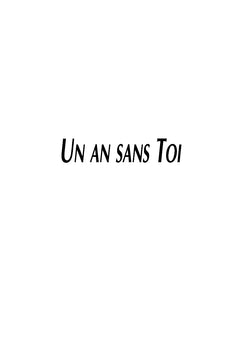 Un an sans toi