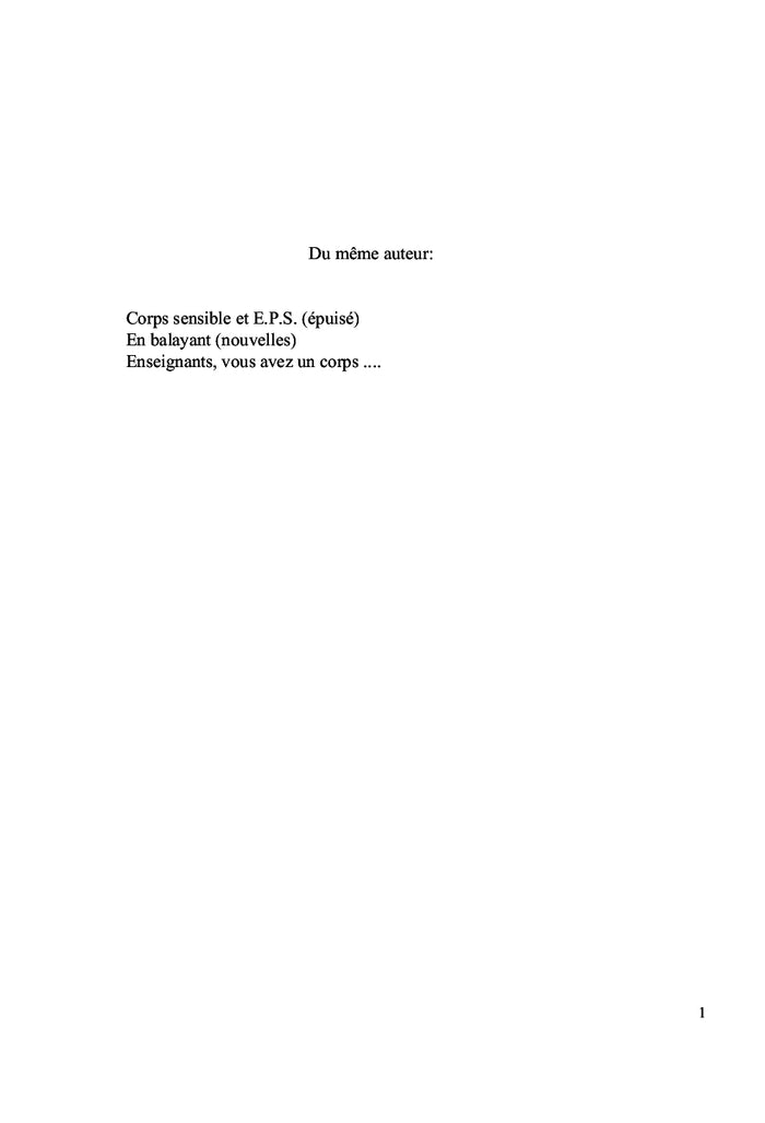 Dialogues avec le corps