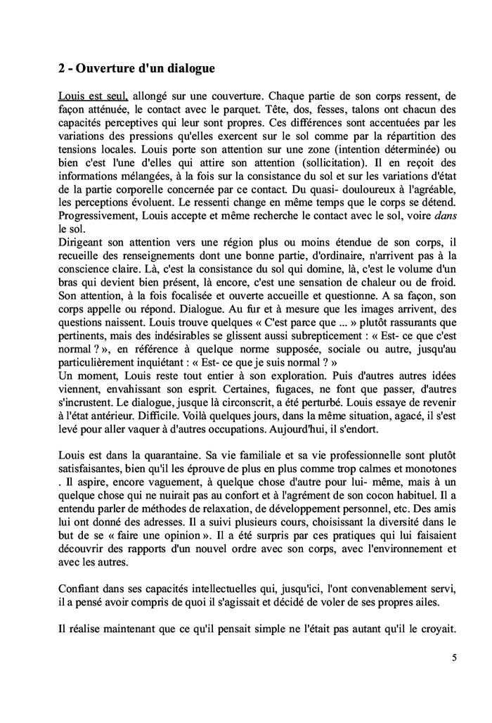 Dialogues avec le corps