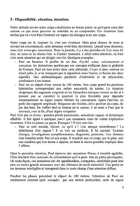 Dialogues avec le corps