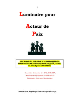 Luminaire pour Acteur de Paix