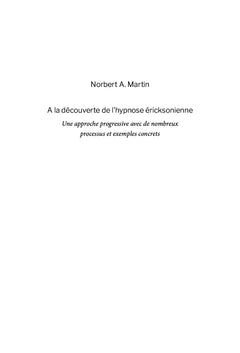 A la découverte de l'hypnose éricksonienne