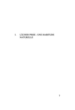 Lâcher prise