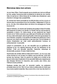 Carnet intime d'un homme multi-orgasmique
