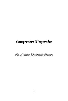 Comprendre L'Ayurvéda