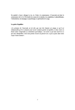 Comprendre L'Ayurvéda