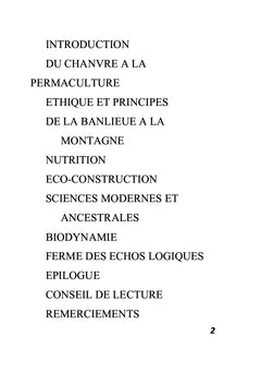 Du Chanvre A la permaculture