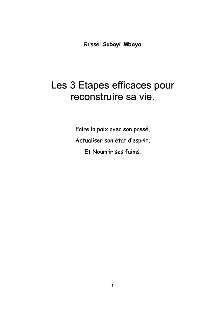 Les 3 Étapes Efficaces pour Reconstruire sa Vie