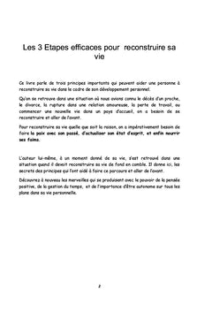 Les 3 Étapes Efficaces pour Reconstruire sa Vie