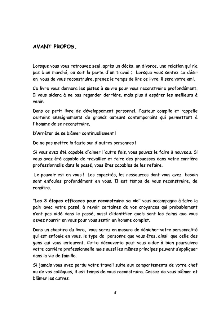 Les 3 Étapes Efficaces pour Reconstruire sa Vie