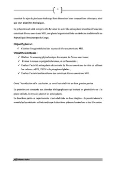 Analyse phytochimique et aperçu des activités biologiques de fruits