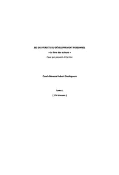 Les 365 versets du développement personnel