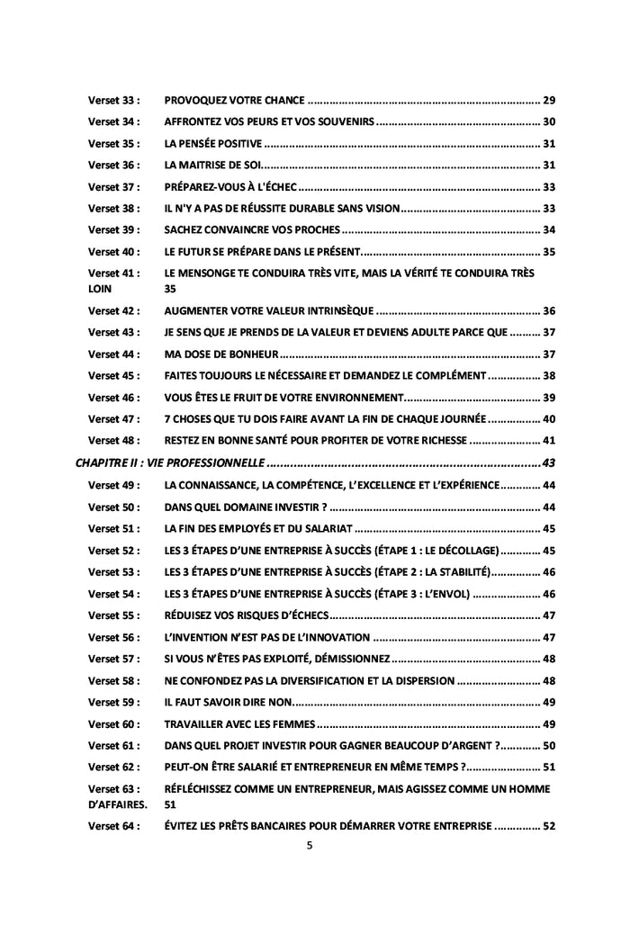 Les 365 versets du développement personnel