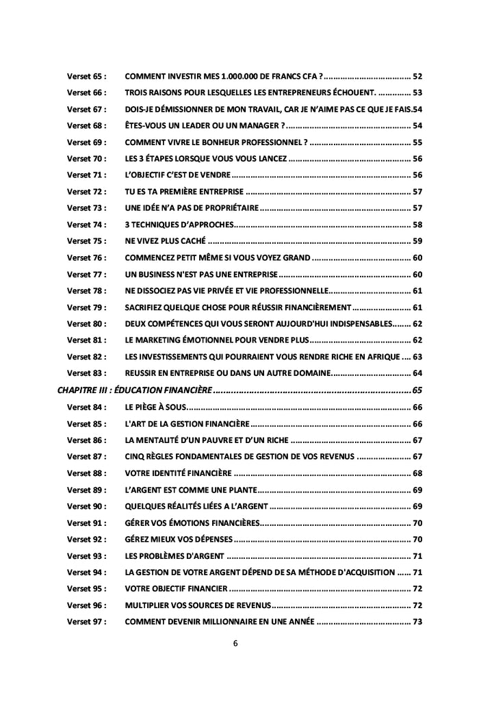 Les 365 versets du développement personnel