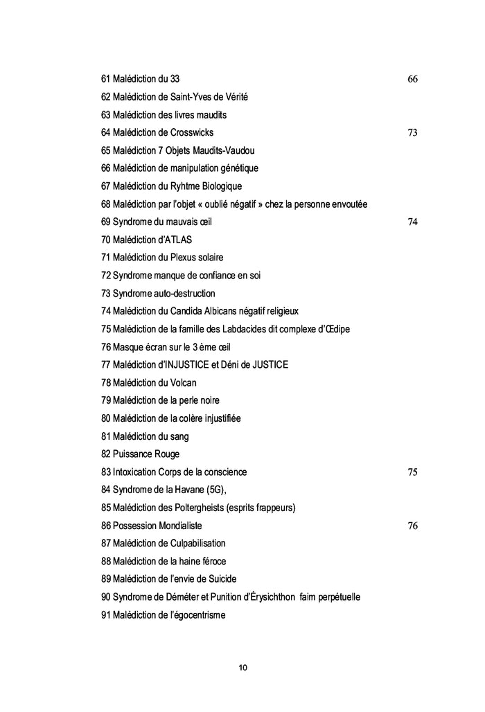 7 étages d'envoutements et malédictions : les traiter au 1er niveau