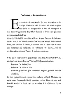La vie en ses dimensions