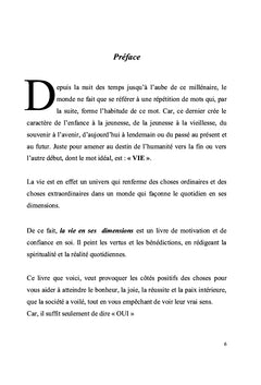La vie en ses dimensions