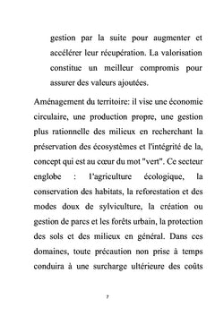 L'ÉCONOMIE VERTE
