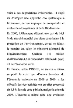 L'ÉCONOMIE VERTE
