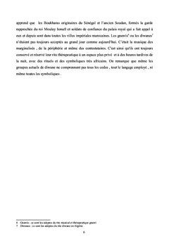 Voyage dans la nuit du Diwane, rites possession et thérapie