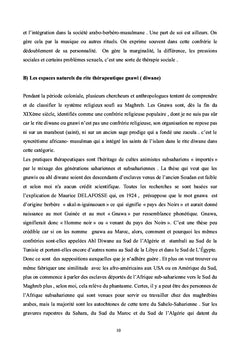 Voyage dans la nuit du Diwane, rites possession et thérapie