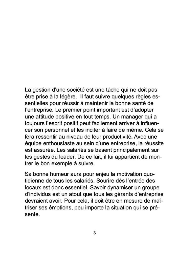 Les 10 commandements d'un chef d'entreprise