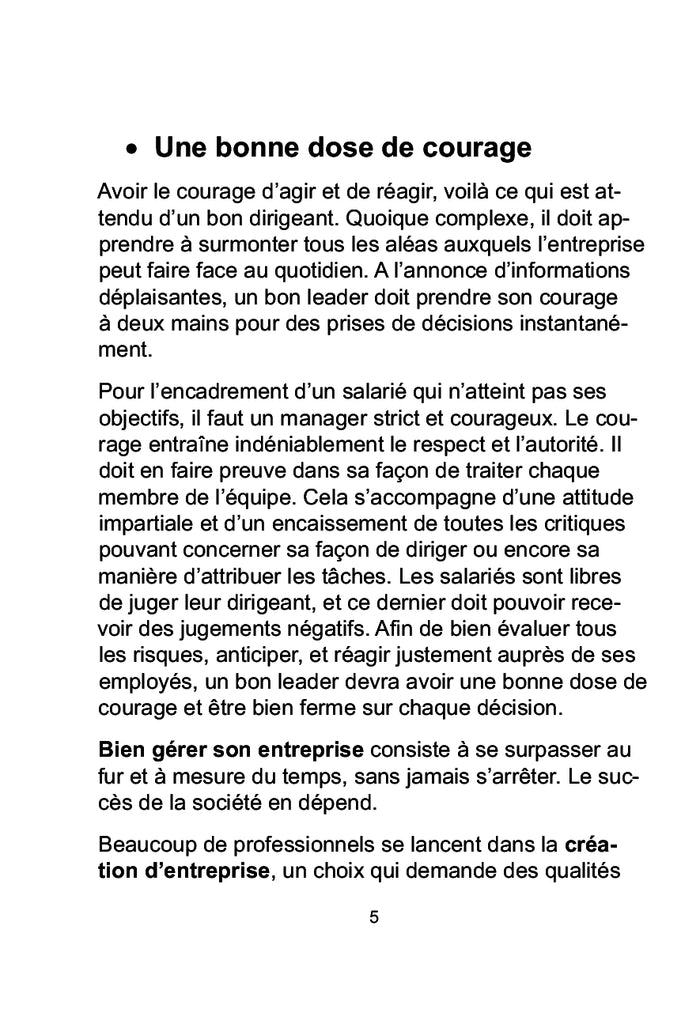 Les 10 commandements d'un chef d'entreprise