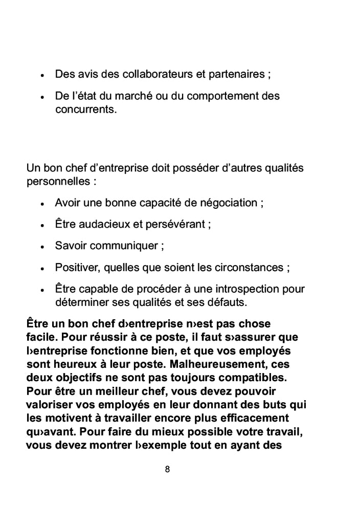 Les 10 commandements d'un chef d'entreprise