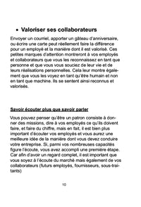 Les 10 commandements d'un chef d'entreprise
