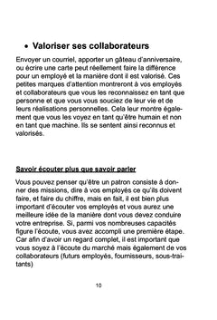 Les 10 commandements d'un chef d'entreprise