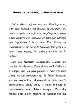 Rêves de pandémie, pandémie de rêves