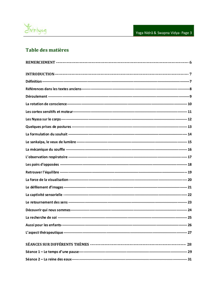 Yoga Nidrâ & Swapna Vidya, le sommeil éveillé