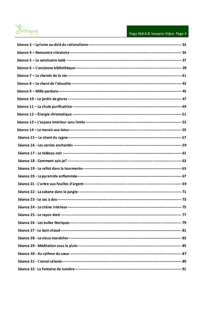 Yoga Nidrâ & Swapna Vidya, le sommeil éveillé