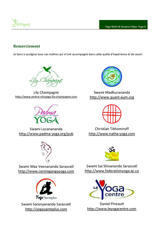 Yoga Nidrâ & Swapna Vidya, le sommeil éveillé