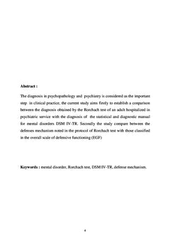 Problematique du diagnostic en psychiatrie