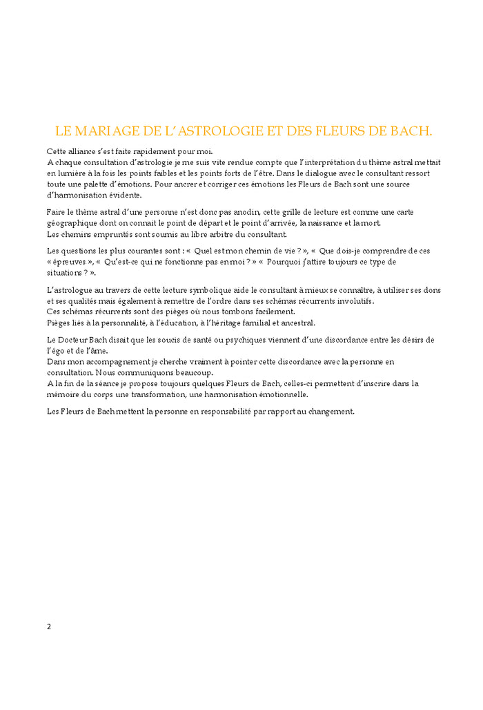 Astrologie et Fleurs de Bach