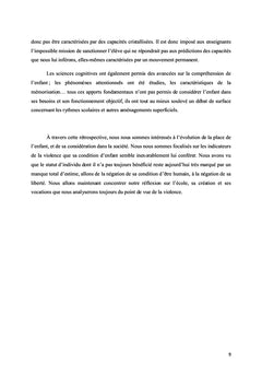 Guide reflexif sur la scolarisation