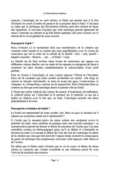 Les revolutions solaires