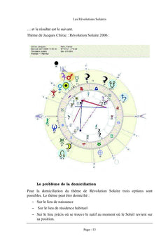 Les revolutions solaires