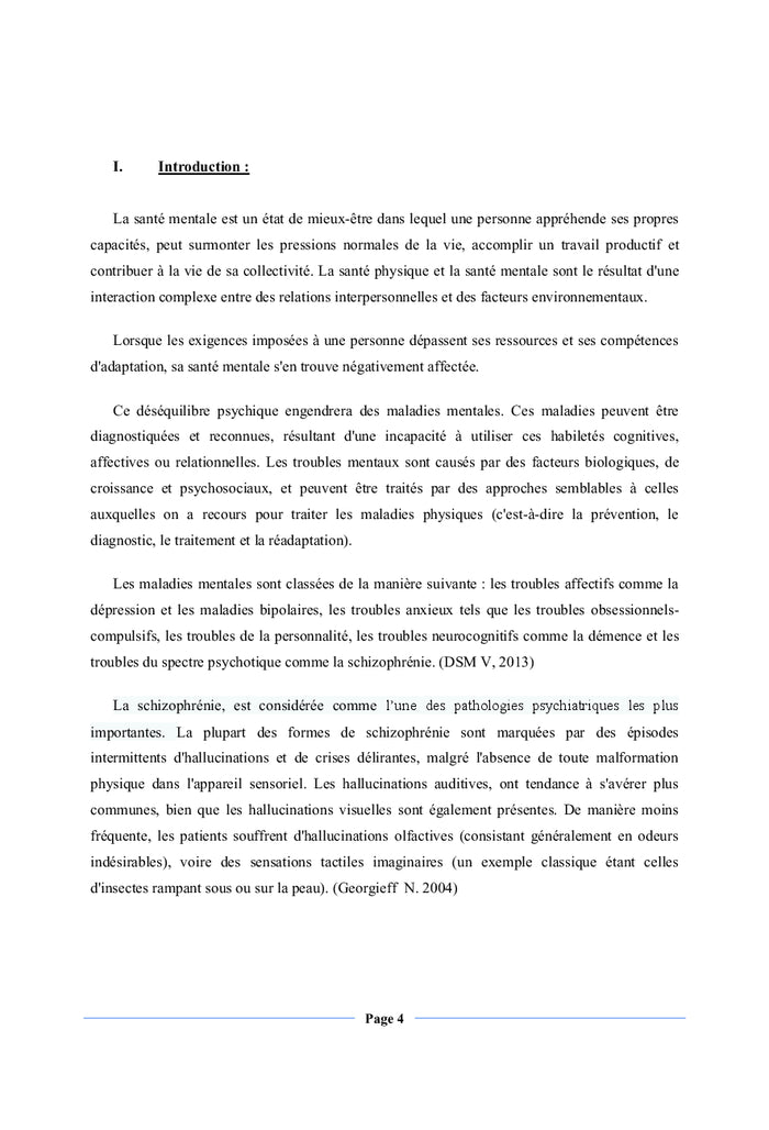 Psychomotricite et Schizophrenie