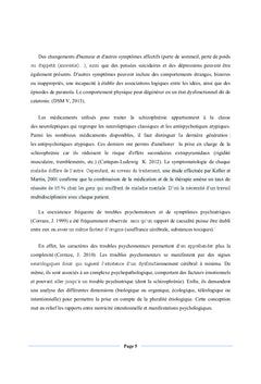 Psychomotricite et Schizophrenie