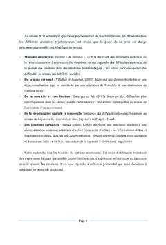 Psychomotricite et Schizophrenie