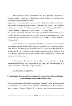 Psychomotricite et Schizophrenie